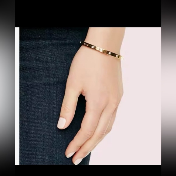 Set In Stone Hinged Bangle from Kate spade like new - Picture 5 of 13